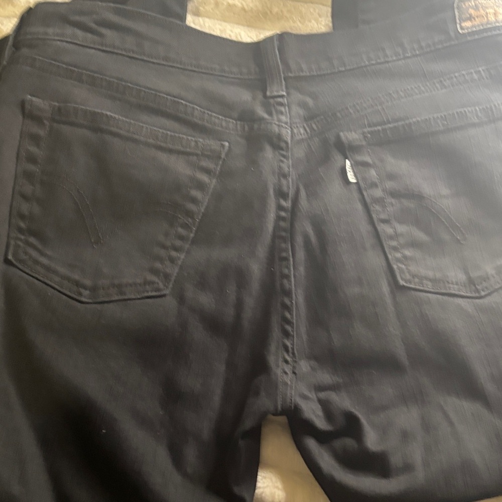 Levi's Black Straight-Leg Denim Pants - Picture 5 of 5